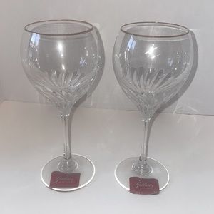 Pair of Gorham Romantique Wine Glasses Never used - still with tags
